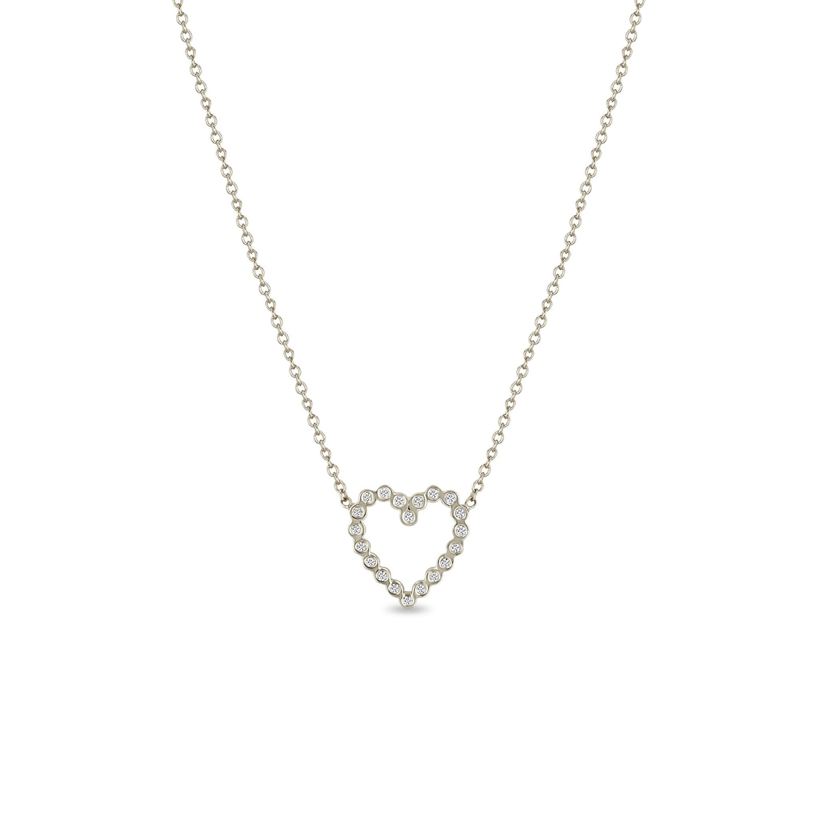 アクセサリー Heart diamond 0.3 k18 necklace Keyzar · The Riley Set With A 1 Carat Heart Lab Diamond