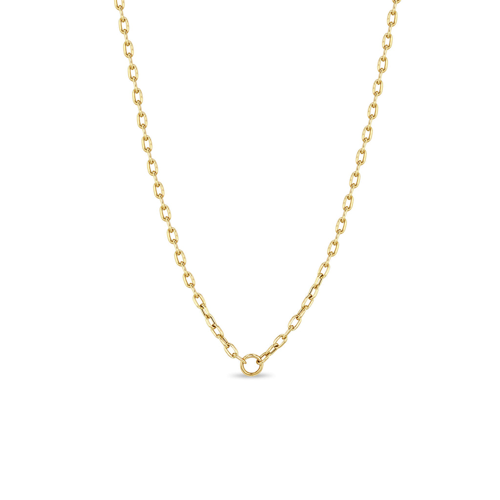 14K Gold Plain Heart Necklace | Layering Necklaces | Cuban Link Chain | Heart Necklace | 16- 18 Necklace