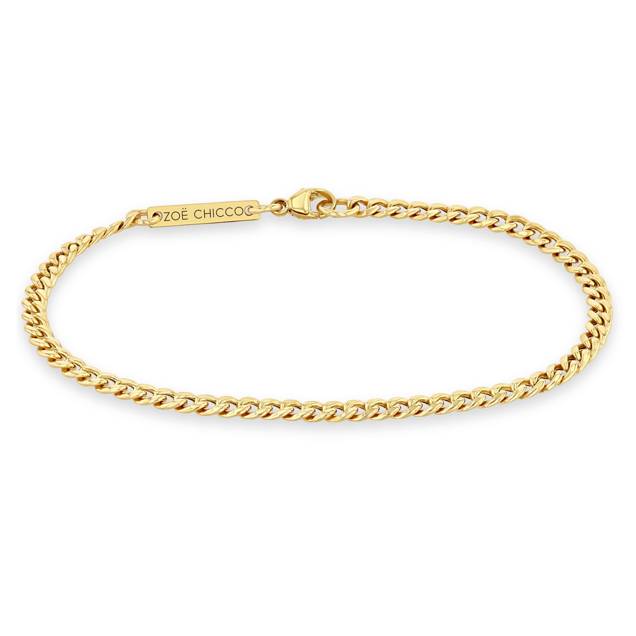 Zoë Chicco 14k Gold Small Curb Chain Bracelet
