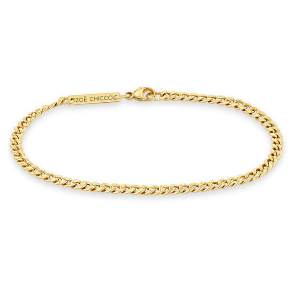 14k Small Curb Chain Bracelet