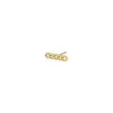 Zoë Chicco 14k Yellow Gold Small Curb Chain Bar Stud Earring