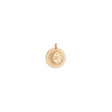 Zoë Chicco 14kt Gold Single Small Celestial Protection Medallion Charm