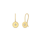 Zoë Chicco 14k Gold Princess Diamond Disc Hook Earrings