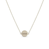 14k love & xoxo Double-Sided Disc Necklace