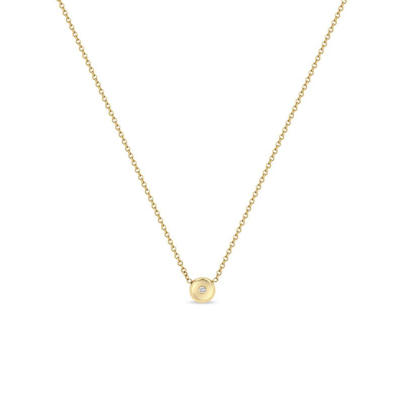 Zoë Chicco 14k Gold Small Diamond Nugget Necklace