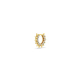 Zoë Chicco 14k Gold Pavé Diamond Spiked Hinge Huggie Hoop Earring