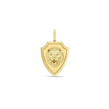 Zoë Chicco 14k Gold Lion Head Shield Clip on Charm Pendant