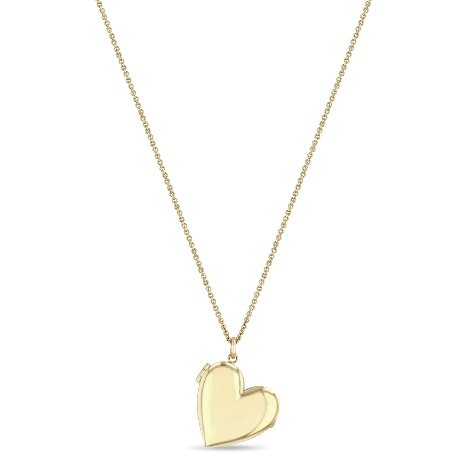 Solid Gold Heart Locket Necklace 14k Gold Heart Locket Necklace