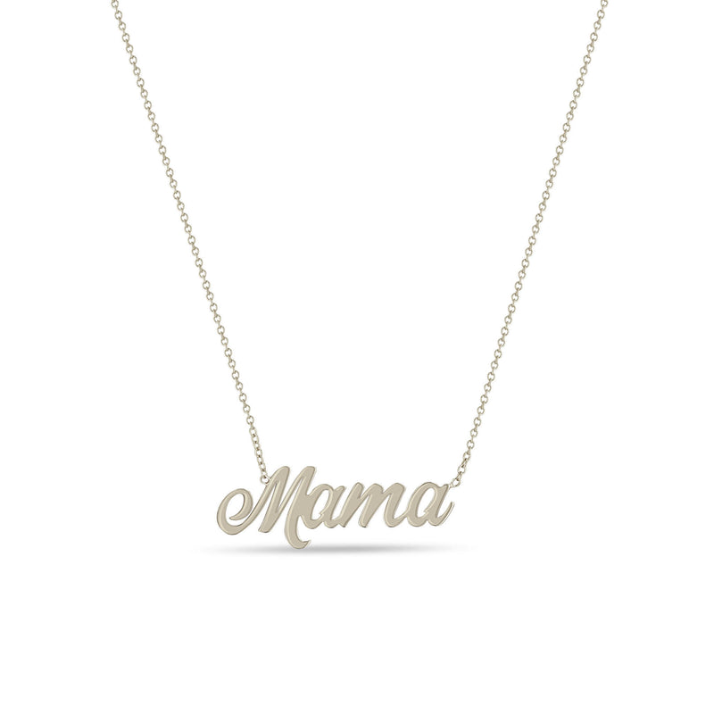 Zoë Chicco 14k Gold Script Letter Mama Necklace