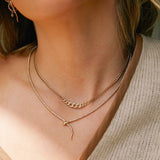 14k Diamond Tennis Snake Necklace