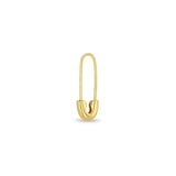 Single Zoë Chicco 14k Gold Safety Pin Threader Earring