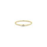 Zoë Chicco 14k Gold Prong Diamond Solitaire Ring