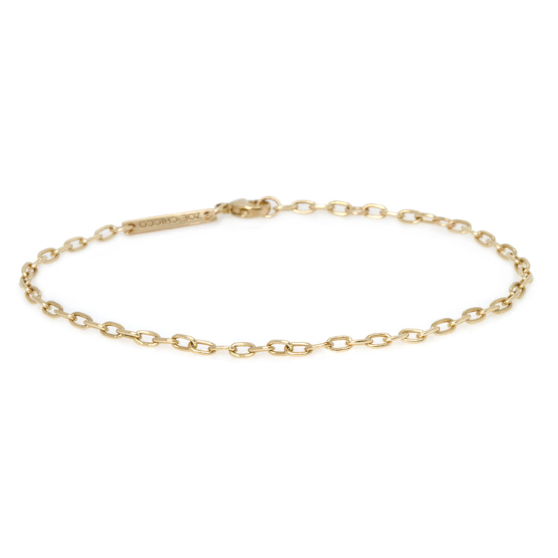 Zoe Chicco 14kt Gold Small Oval Link Chain Bracelet