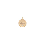 Zoë Chicco 14k Rose Gold Small "exhale" Disc Charm Pendant