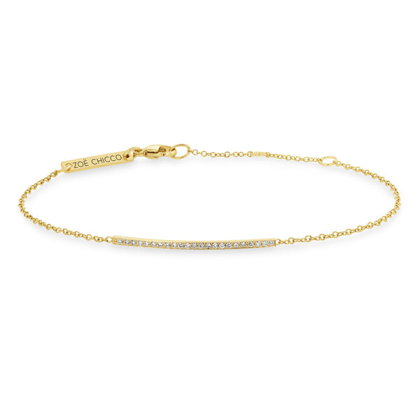 Zoë Chicco 14k Gold & Pavé Diamond Double Link Necklace – ZOË