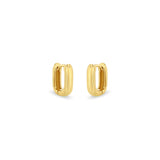 Zoë Chicco 14k Gold Thick Small Oval Hinge Huggie Hoop Earrings