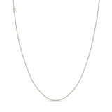 14k Itty Bitty Off-Center Initial Letter Necklace