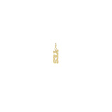 Zoë Chicco 14k Yellow Gold Itty Bitty YES Spring Ring Charm Pendant