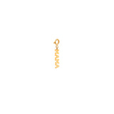 14k tiny MAMA charm pendant with spring ring