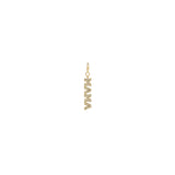 Zoë Chicco 14k Gold Itty Bitty Pave Diamond MAMA Charm Pendant with Spring Ring