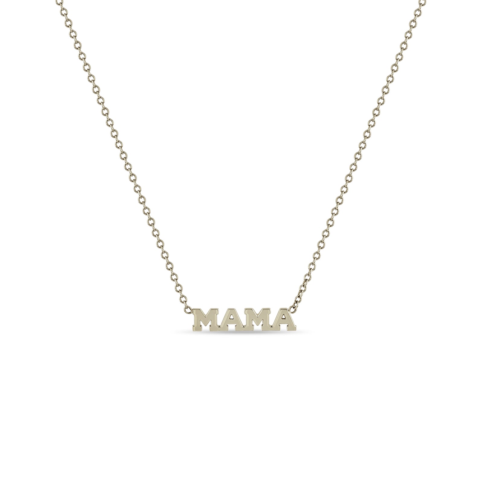 Zoë Chicco 14k Gold Itty Bitty MAMA Necklace – ZOË CHICCO