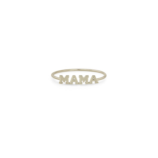Zoë Chicco 14kt Gold Itty Bitty MAMA Ring