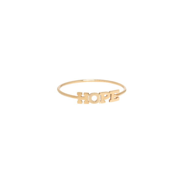 14k Itty Bitty HOPE Ring - SALE
