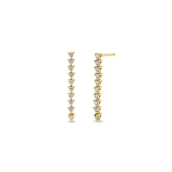 Zoë Chicco 14k Gold Diamond Tennis Drop Earrings