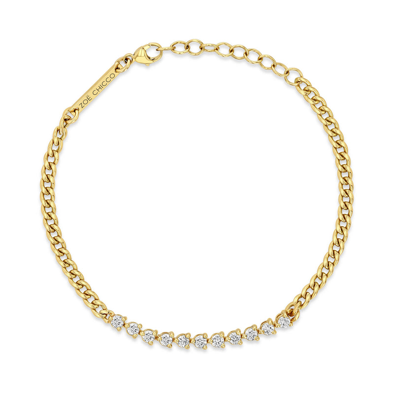 Gold and diamond Small Tassel Circle Bracelet – Djula.fr