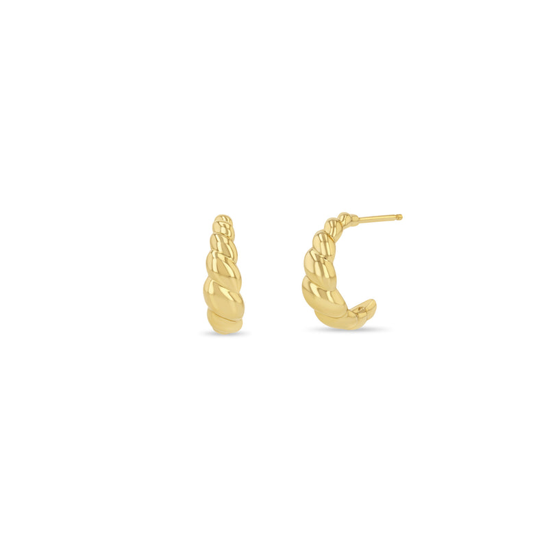 Zoë Chicco 14k Gold Croissant Huggie Hoop Earrings