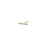 Single Zoe Chicco 14k White Gold Thin Bar Stud Earring