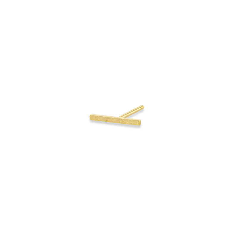 Single Zoe Chicco 14k Yellow Gold Thin Bar Stud Earring