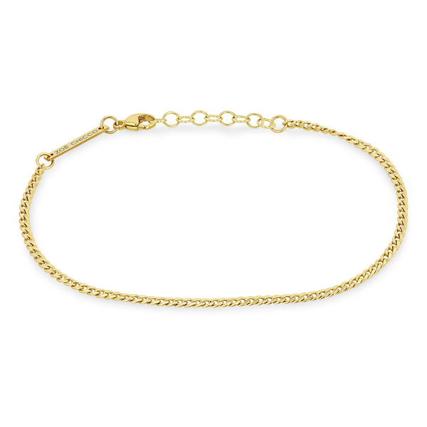 Zoë Chicco 14k Gold Extra Small Curb Chain Bracelet