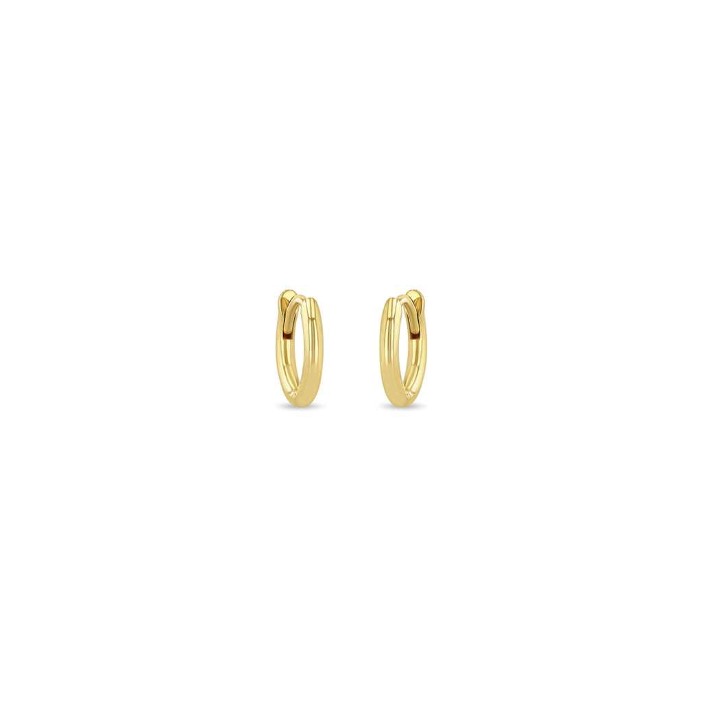 Gold Plated Mini Star Huggie Earrings | Silvermoon