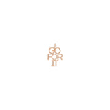 Zoe Chicco x Jenn Streicher 20x20 collaboration GO FOR IT rose gold charm