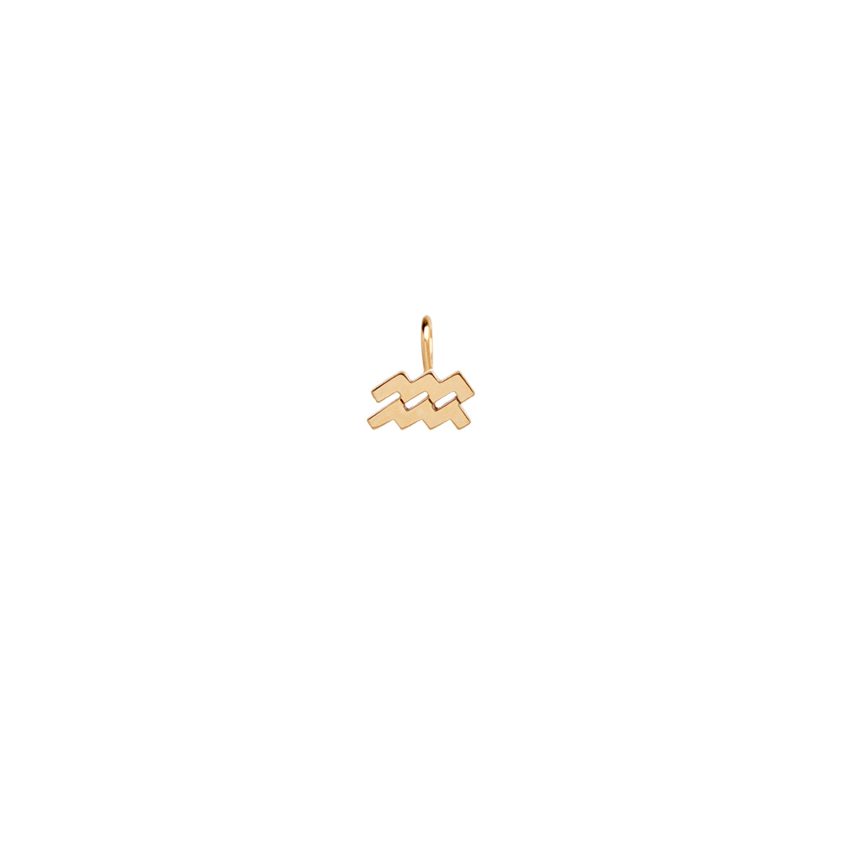 14k Single Midi Bitty Zodiac Charm Pendant - SALE